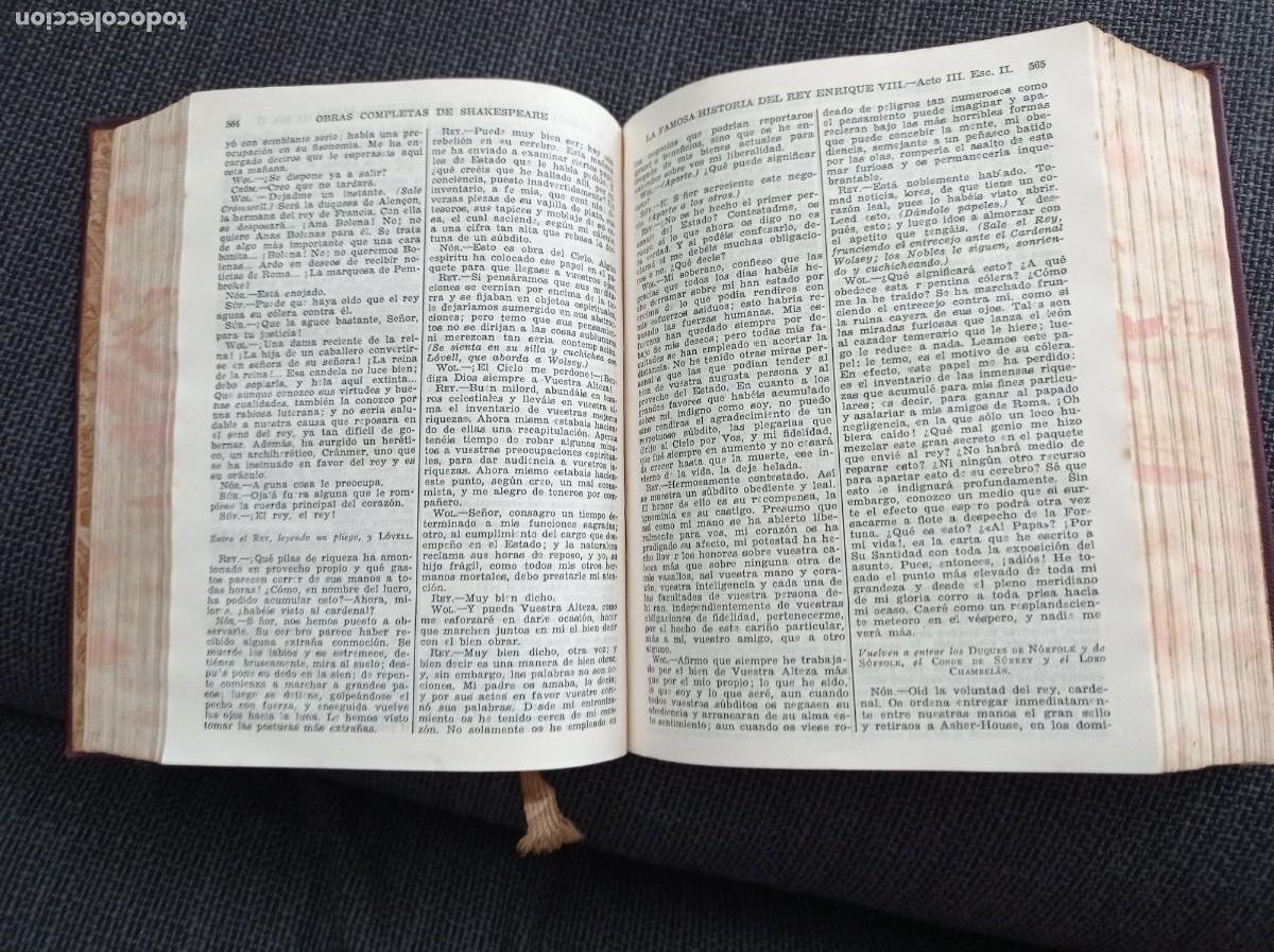 Libros de segunda mano: Libro Obras completas de William Shakespeare. M. Aguilar 1941. - Foto 4