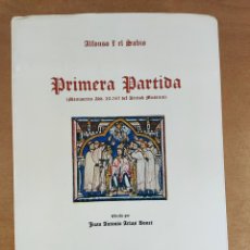 Libros de segunda mano: PRIMERA PARTIDA / ALFONSO X EL SABIO / EDICIÓN DE JUAN ANTONIO ARIAS BONET /1975.UNIV. DE VALLADOLID