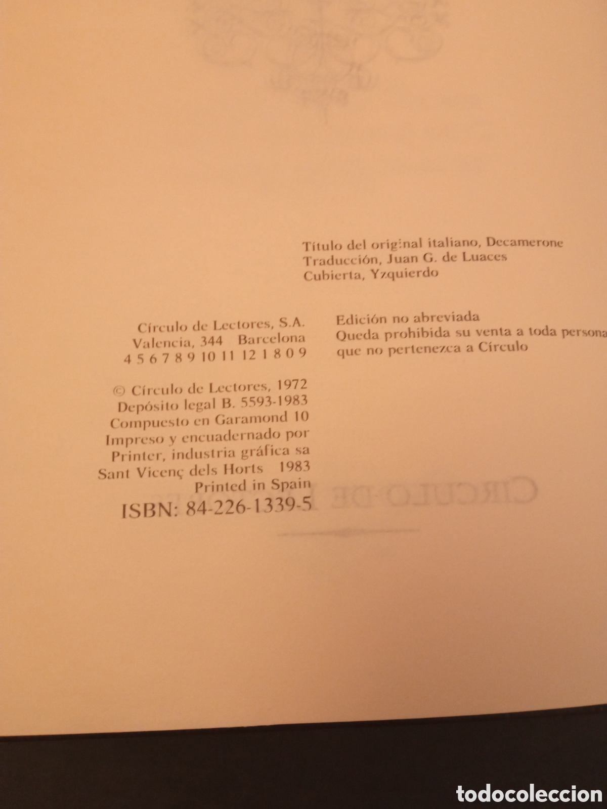 Libros de segunda mano: El Decamer&oacute;n, de Giovanni Bocaccio - Foto 5