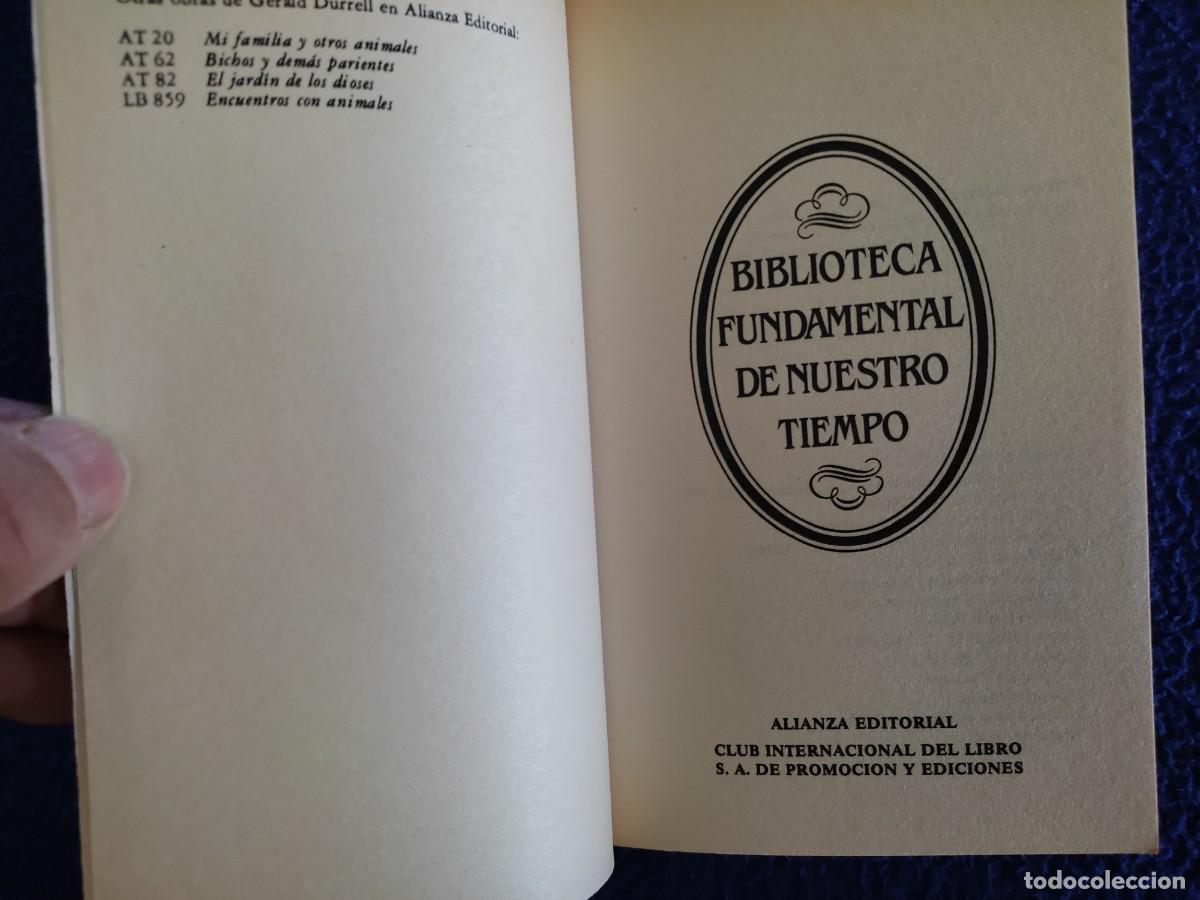 Libros de segunda mano: Atr&aacute;pame ese Mono Gerald Durrel Ed. Alianza Editorial 1984 - Foto 3
