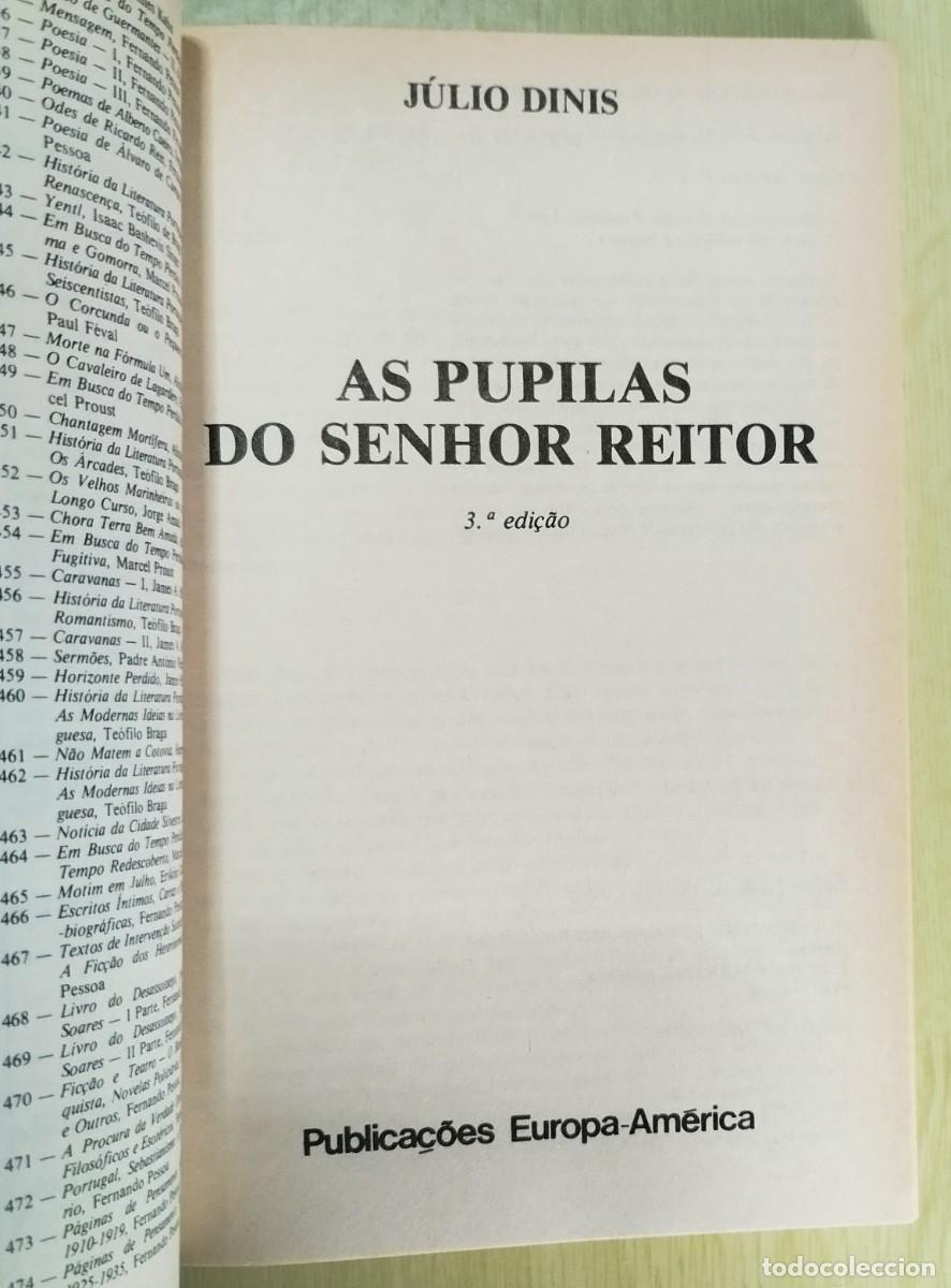 Libros de segunda mano: As Pupilas do Senhor Reitor de J&uacute;lio Dinis - Foto 3