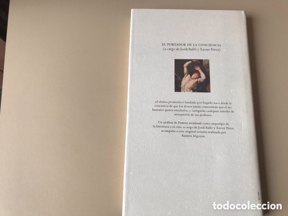 Libros de segunda mano: Prometeo encadenado. Esquilo. Edici&oacute;n biling&uuml;e. Introducci&oacute;n y versi&oacute;n de Ram&oacute;n Irigoyen - Foto 3