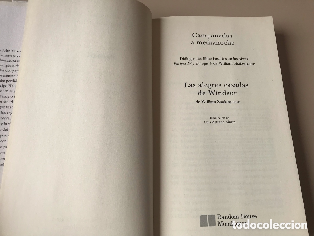 Libros de segunda mano: Falstaff. En los textos de William Shakespeare. - Foto 4
