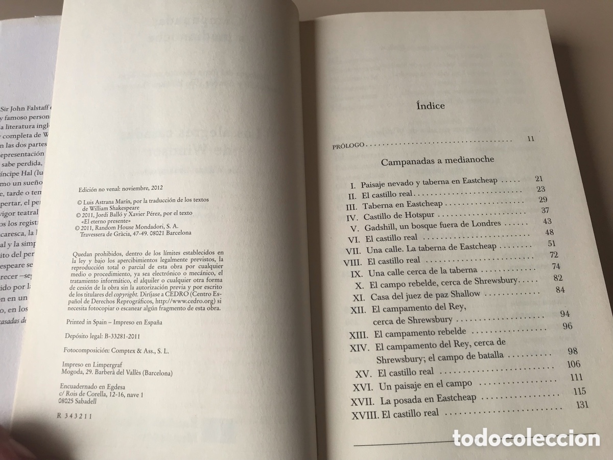 Libros de segunda mano: Falstaff. En los textos de William Shakespeare. - Foto 5