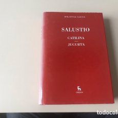 Libros de segunda mano: SALUSTIANO. CATILINA. JUGURTA. GREDOS 2016