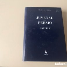 Libros de segunda mano: JUVENAL. PERSIO. SÁTIRAS. BIBLIOTECA CLÁSICA. GREDOS 2016