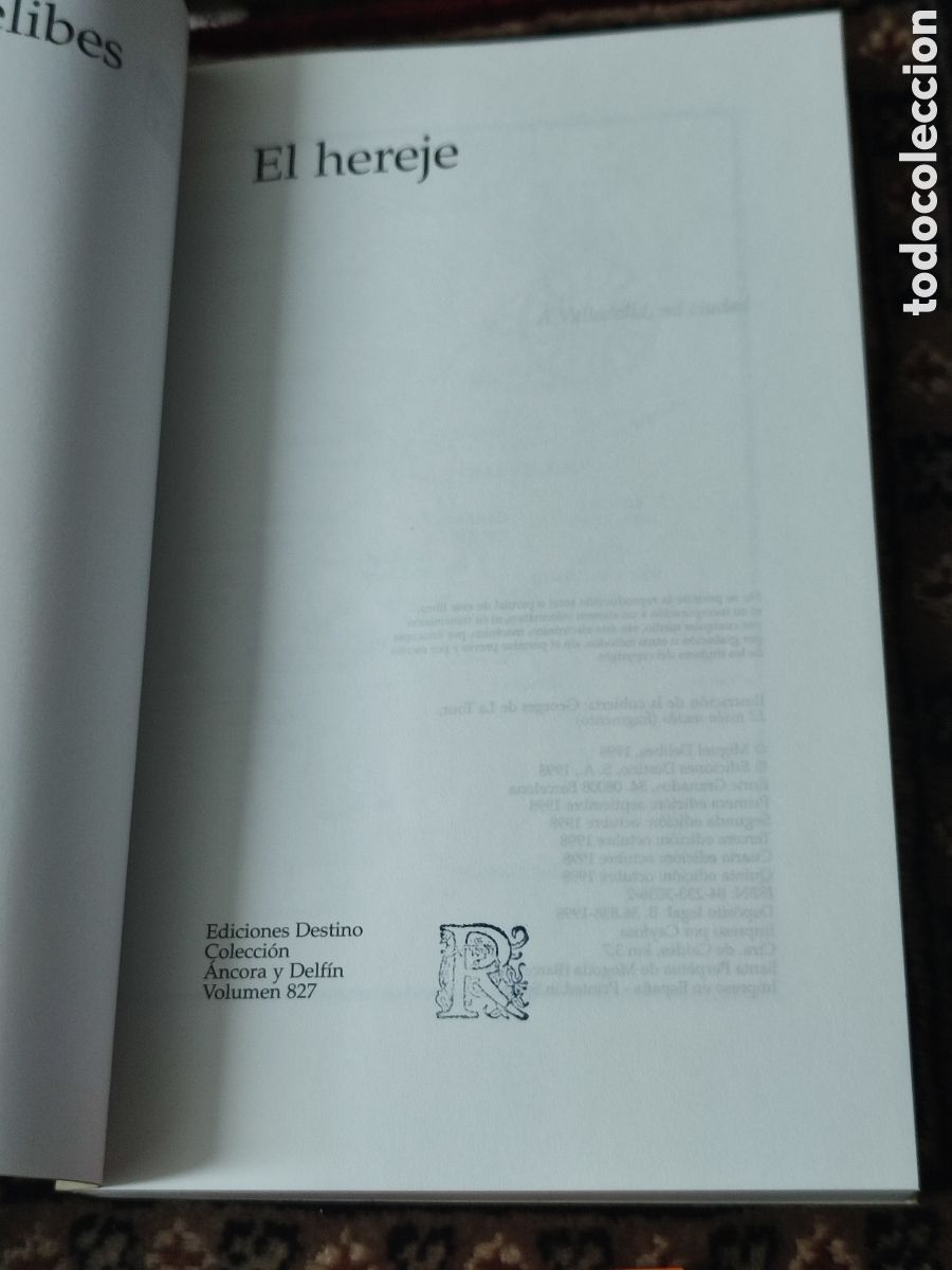 Libros de segunda mano: Miguel Delibes El Hereje - Foto 4