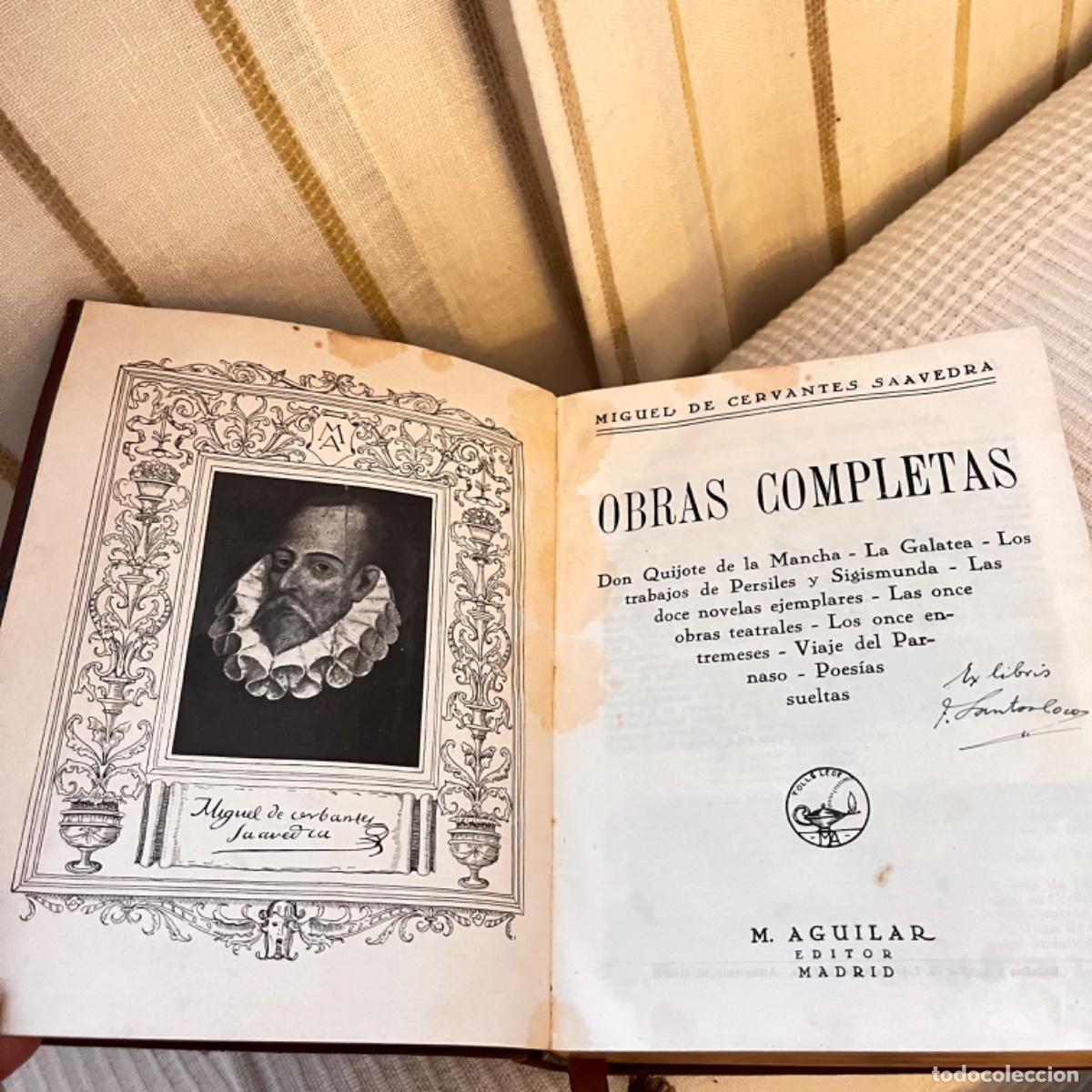 Libros de segunda mano: El Quijote de la Mancha - Obras completas Miguel de Saavedra - Foto 4