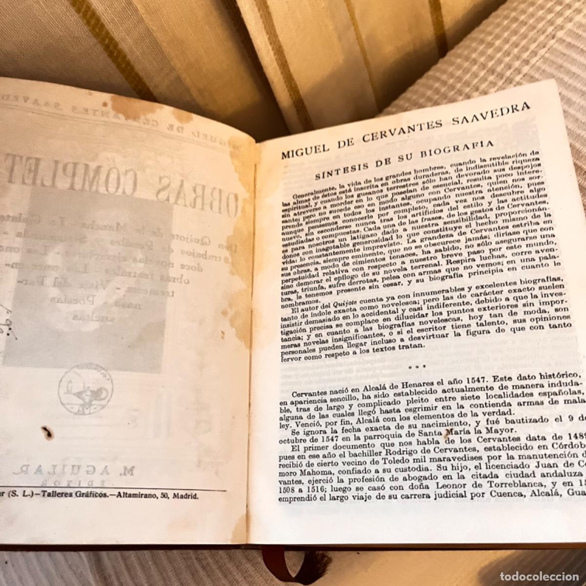 Libros de segunda mano: El Quijote de la Mancha - Obras completas Miguel de Saavedra - Foto 5