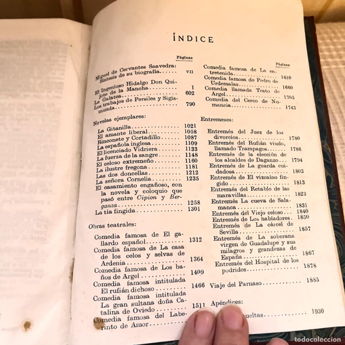 Libros de segunda mano: El Quijote de la Mancha - Obras completas Miguel de Saavedra - Foto 10
