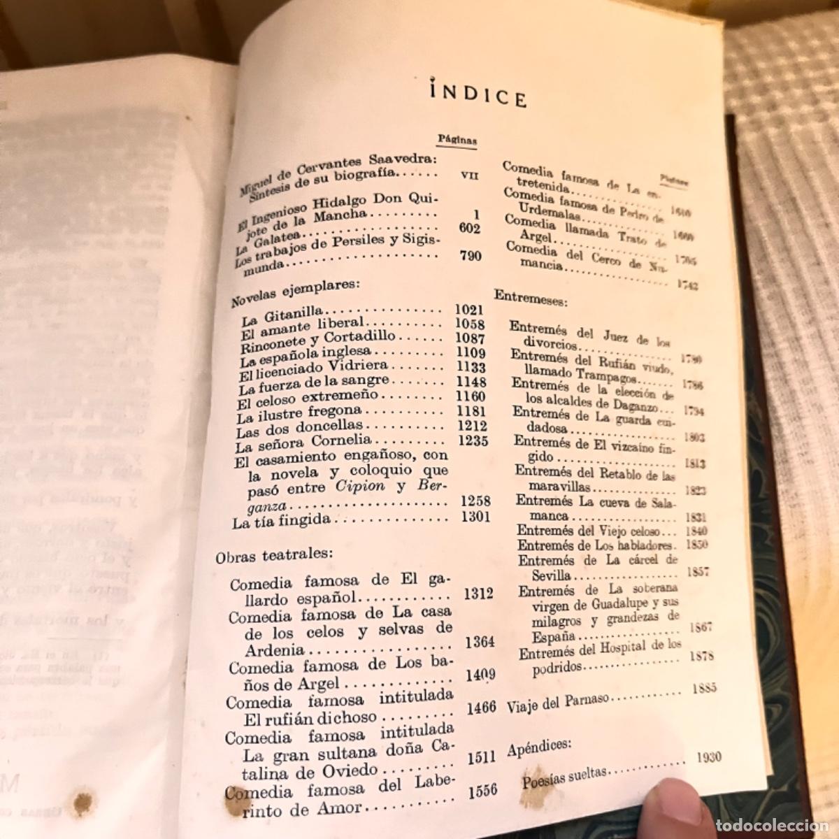 Libros de segunda mano: El Quijote de la Mancha - Obras completas Miguel de Saavedra - Foto 11