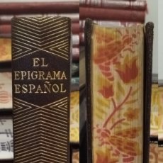 Libros de segunda mano: EL EPIGRAMA ESPAÑOL. JOYA. AGUILAR. PRIMERA EDICIÓN.