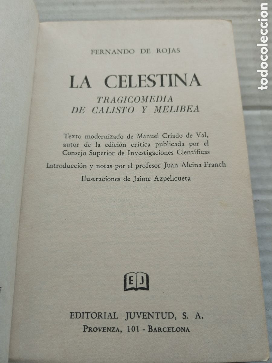 Libros de segunda mano: LA CELESTINA/FERNANDO DE ROJAS - Foto 3
