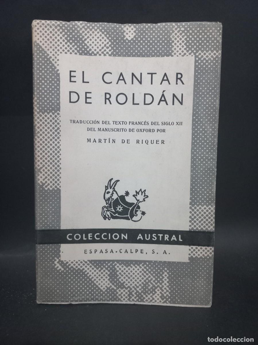 Libros de segunda mano: MART&Iacute;N DE RIQUER - EL CANTAR DE ROOLD&Aacute;N - 1960 - Foto 1