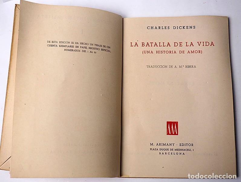 Libros de segunda mano: Charles Dickens. La batalla de la vida (Una historia de amor). - Foto 3