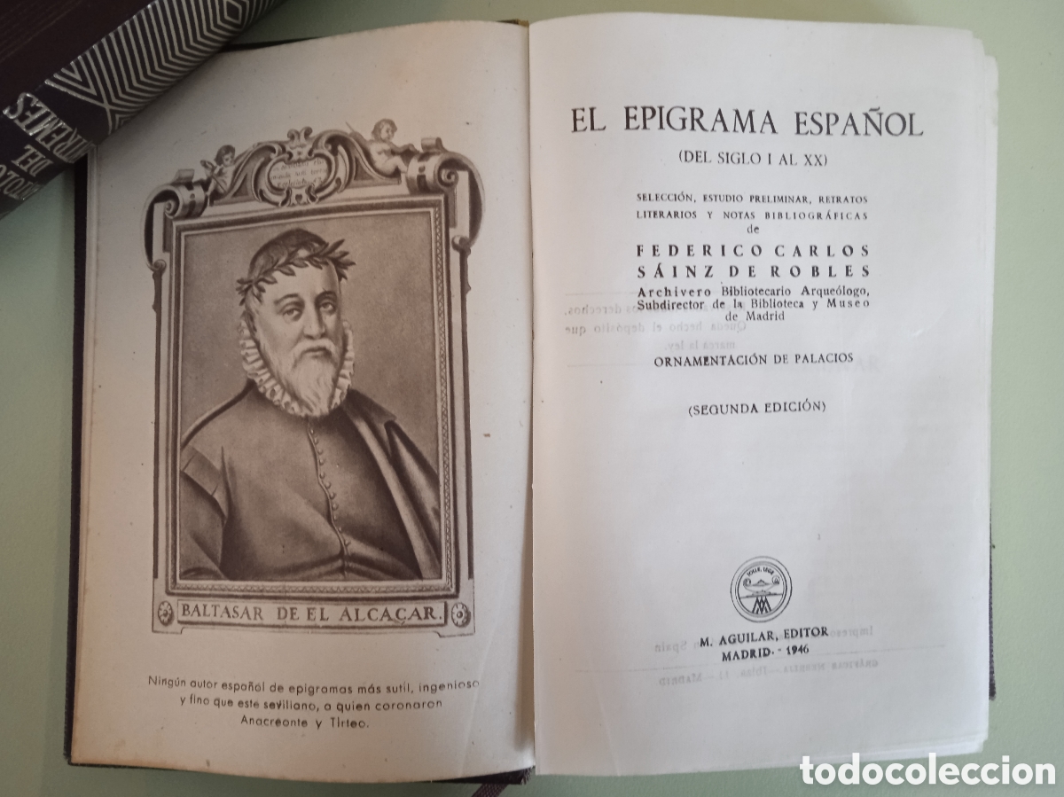 Libros de segunda mano: El Epigrama Espa&ntilde;ol. - Foto 4