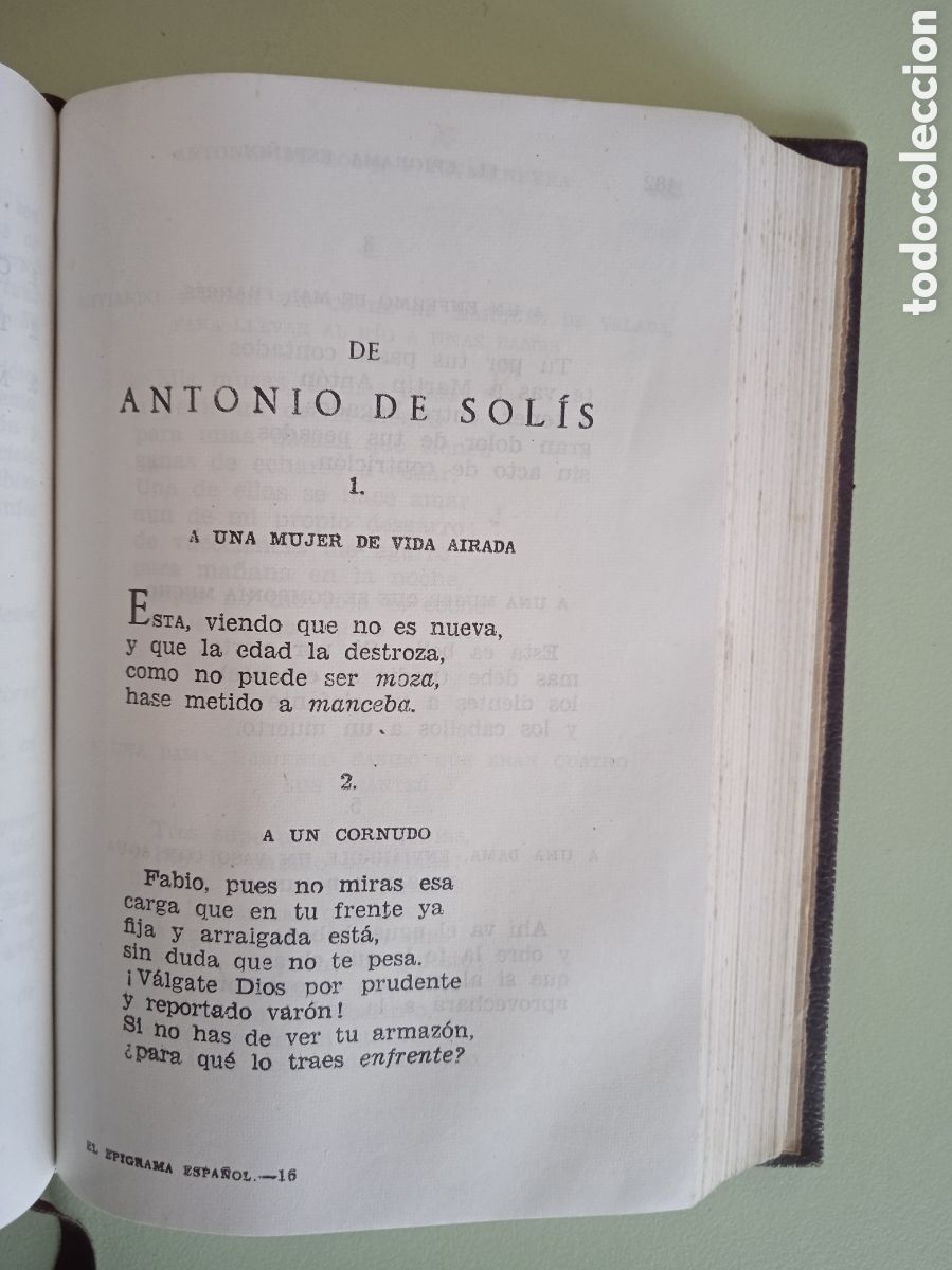 Libros de segunda mano: El Epigrama Espa&ntilde;ol. - Foto 10