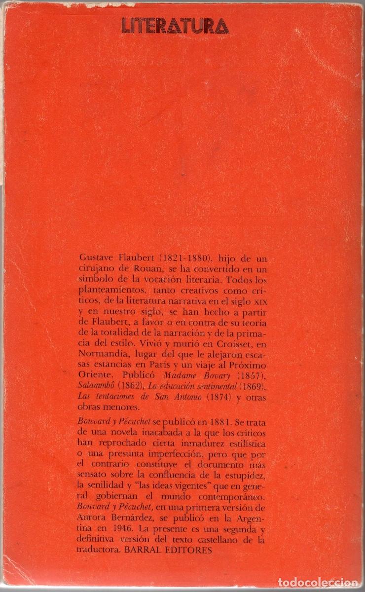 Libros de segunda mano: BOUVARD Y PECUCHET, Gustave Flaubert, 1973, Barral Editores - Foto 2
