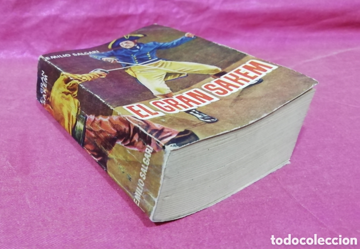 Libros de segunda mano: Enciclopedia Pulga n&deg;114 - El Gran Sakem - Emilio Salgari - Foto 3
