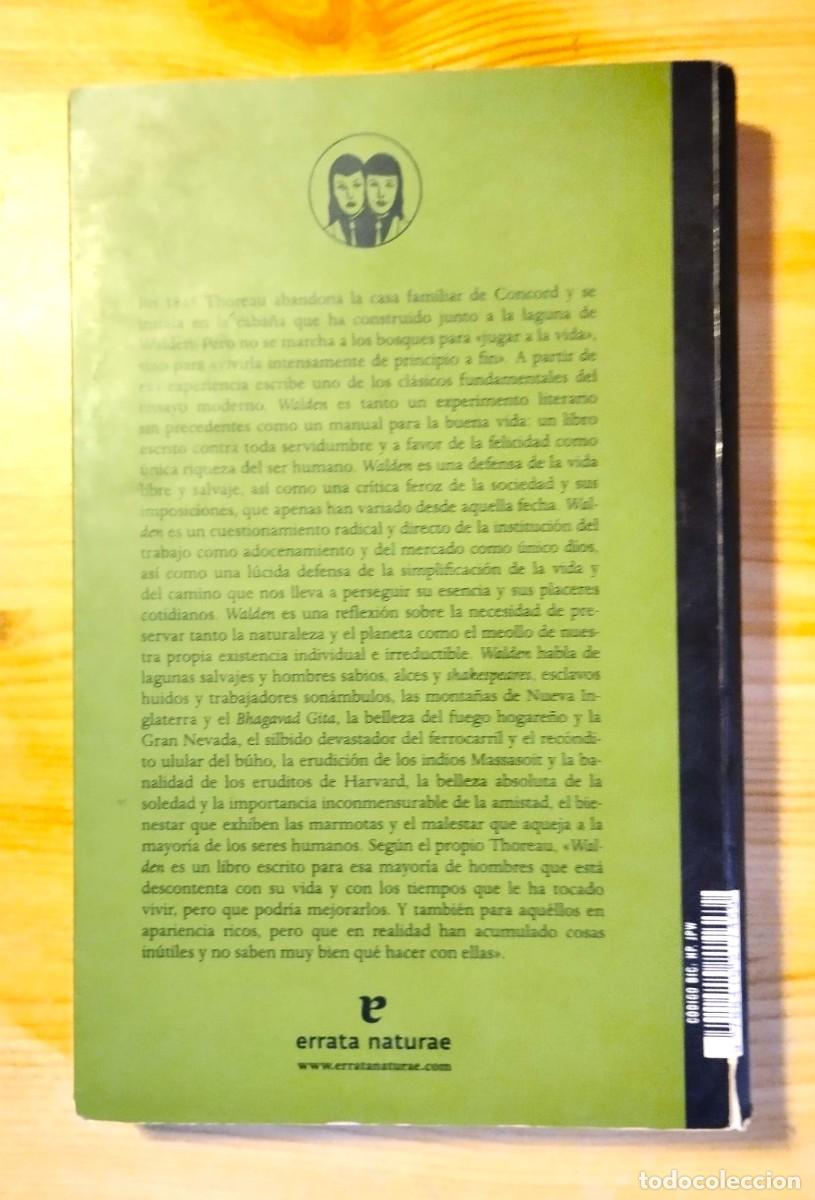 Libros de segunda mano: WALDEN -HENRY DAVID THOREAU - ED. ERRATA NATURAE 2013 - Foto 2