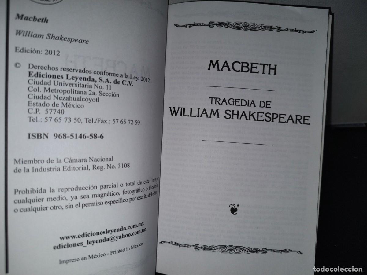 Libros de segunda mano: 98- WILLIAM SHAKESPEARE. MACBETH - Foto 5