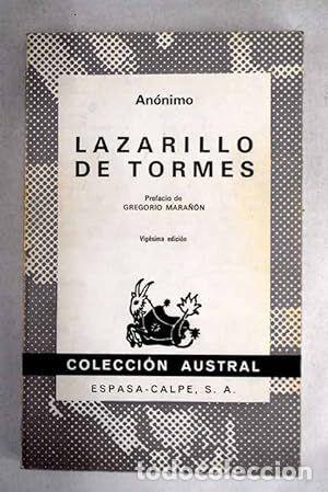 Libros de segunda mano: LAZARILLO DE TORMES (AUSTRAL 156) - AN&Oacute;NIMO - Foto 1
