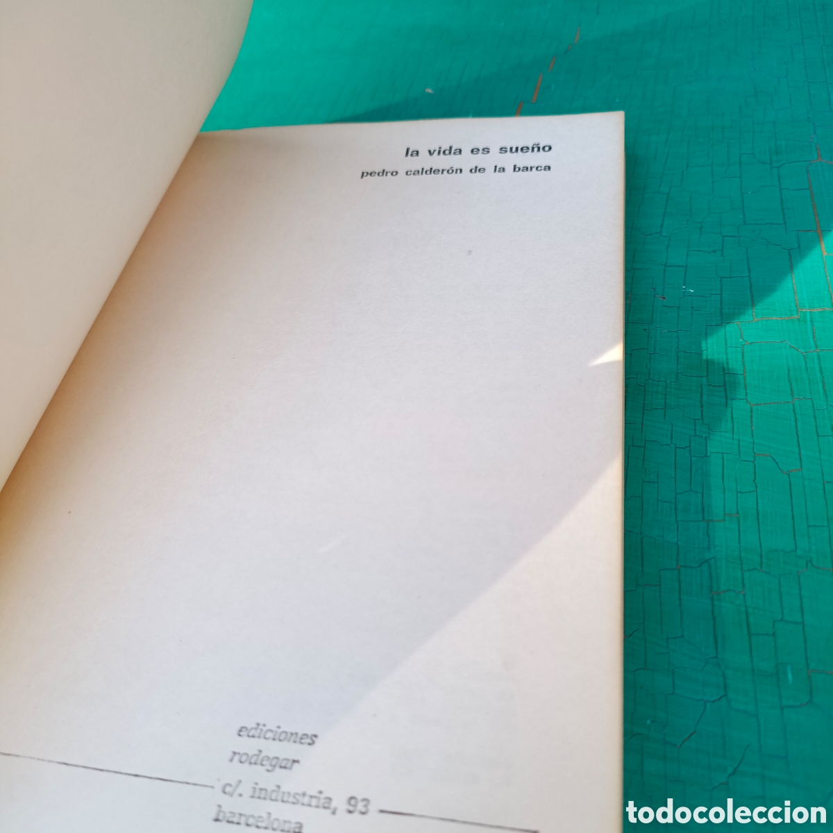 Libros de segunda mano: La vida es sue&ntilde;o, Calder&oacute;n de la barca, ediciones rodegar 1972 - Foto 4