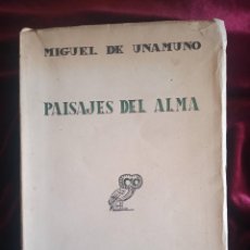 Libros de segunda mano: PAISAJES DEL ALMA. 1ª EDICIÓN. MIGUEL DE UNAMUNO. REVISTA DE OCCIDENTE 1944
