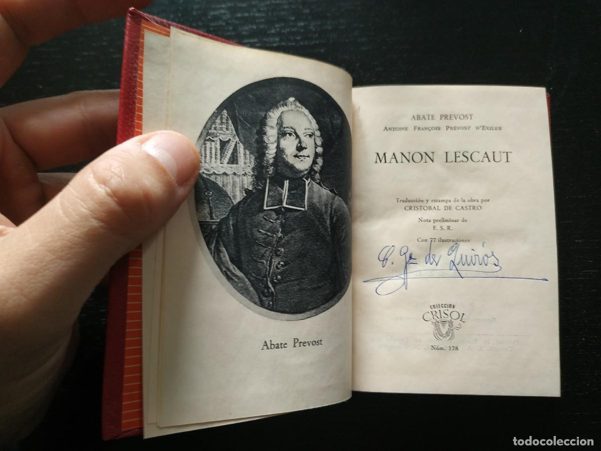 Libros de segunda mano: Manon Lescaut - Abate Pr&eacute;vost. Crisol. Aguilar - Foto 4