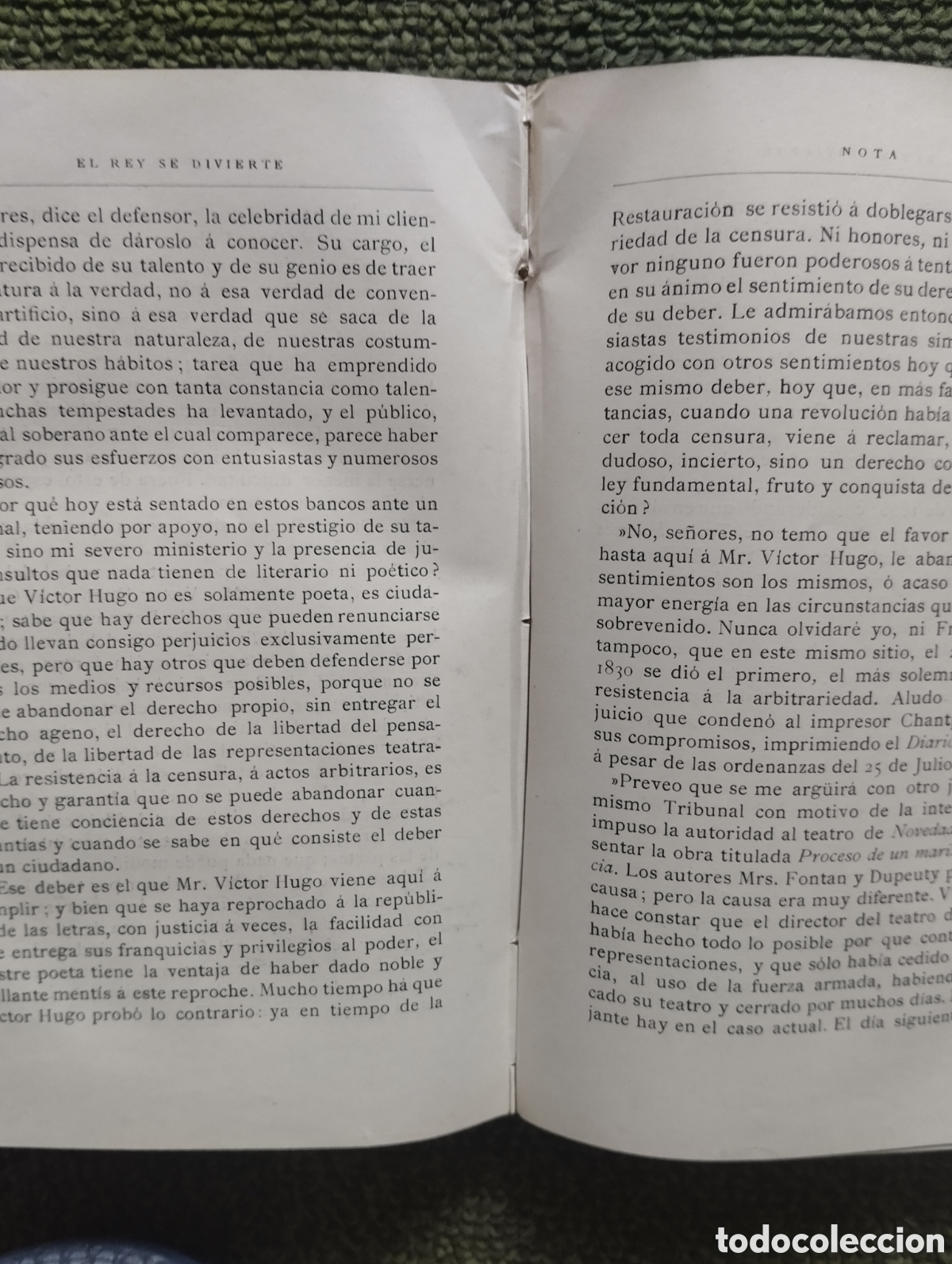 Libros de segunda mano: Dramas de V&iacute;ctor Hugo, 1884, versi&oacute;n castellana Cecilio Navarro - Foto 6