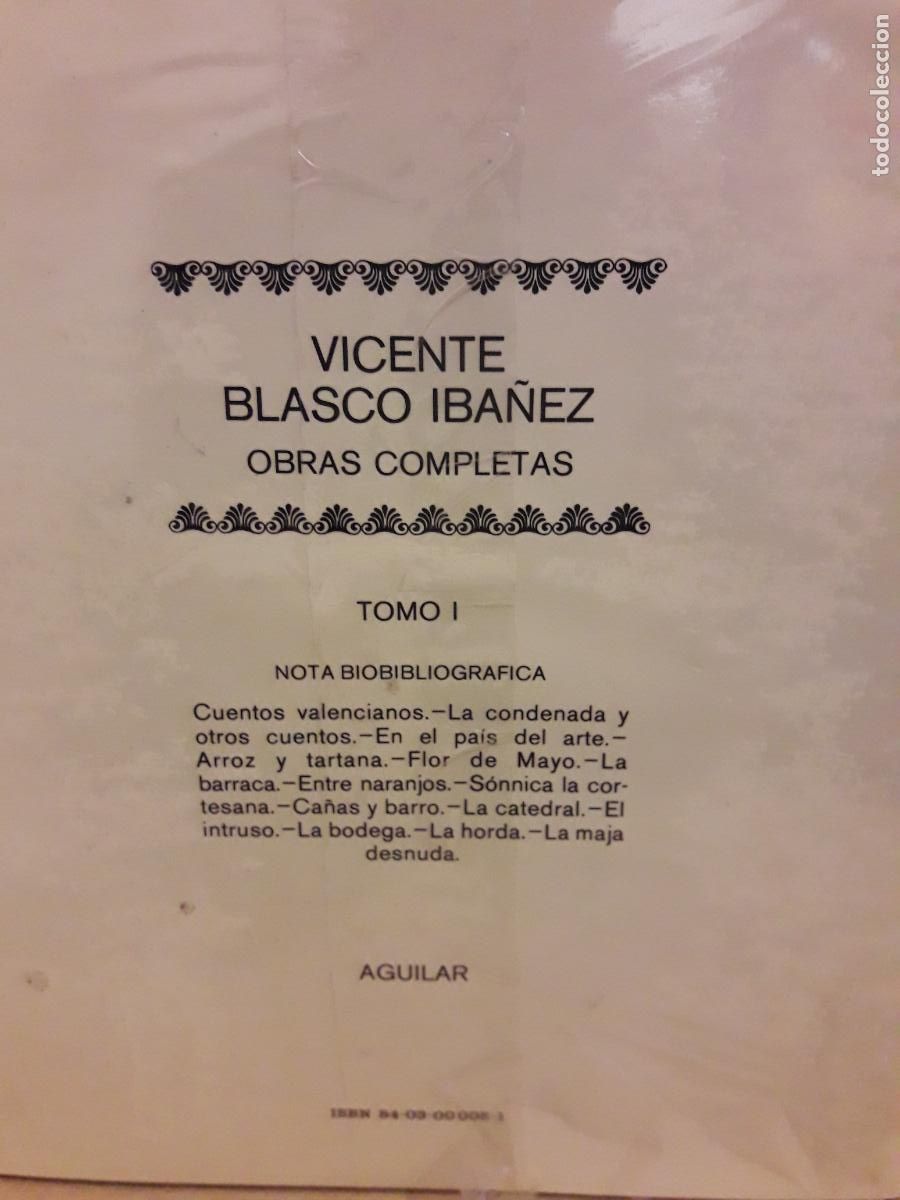 Libros de segunda mano: V. Blasco Ib&aacute;&ntilde;ez . obras completas 1. En celof&aacute;n a estrenar - Foto 2