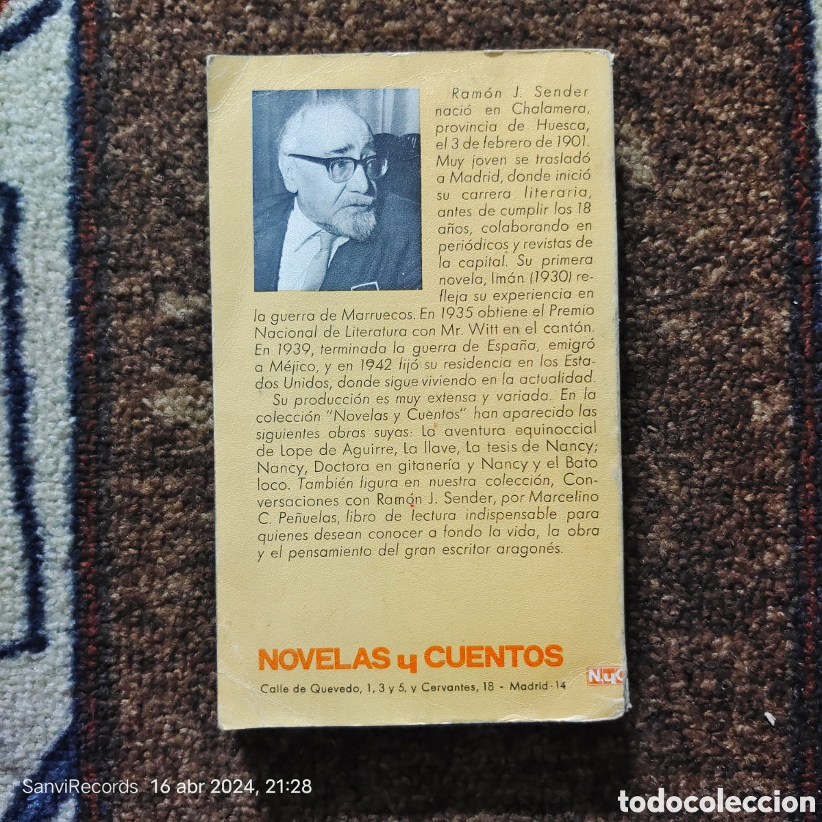 Libros de segunda mano: LA TESIS DE NANCY (RAM&Oacute;N J. SENDER) - Foto 2