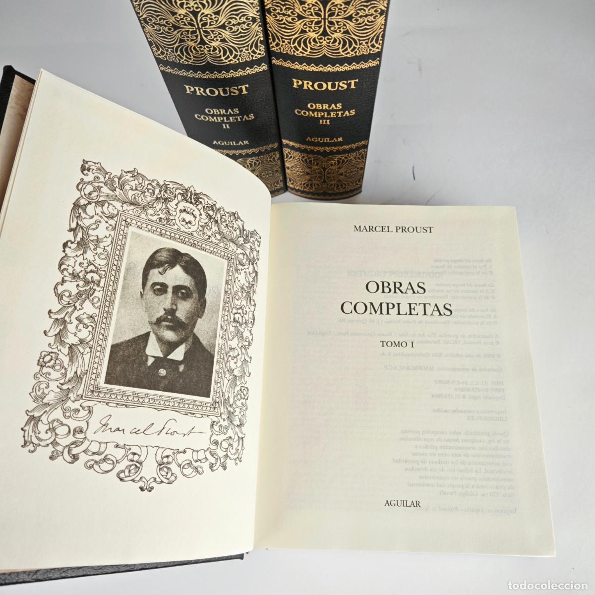 Libros de segunda mano: Proust, Marcel. Obras completas. 3 tomos. Aguilar. 2004. - Foto 3