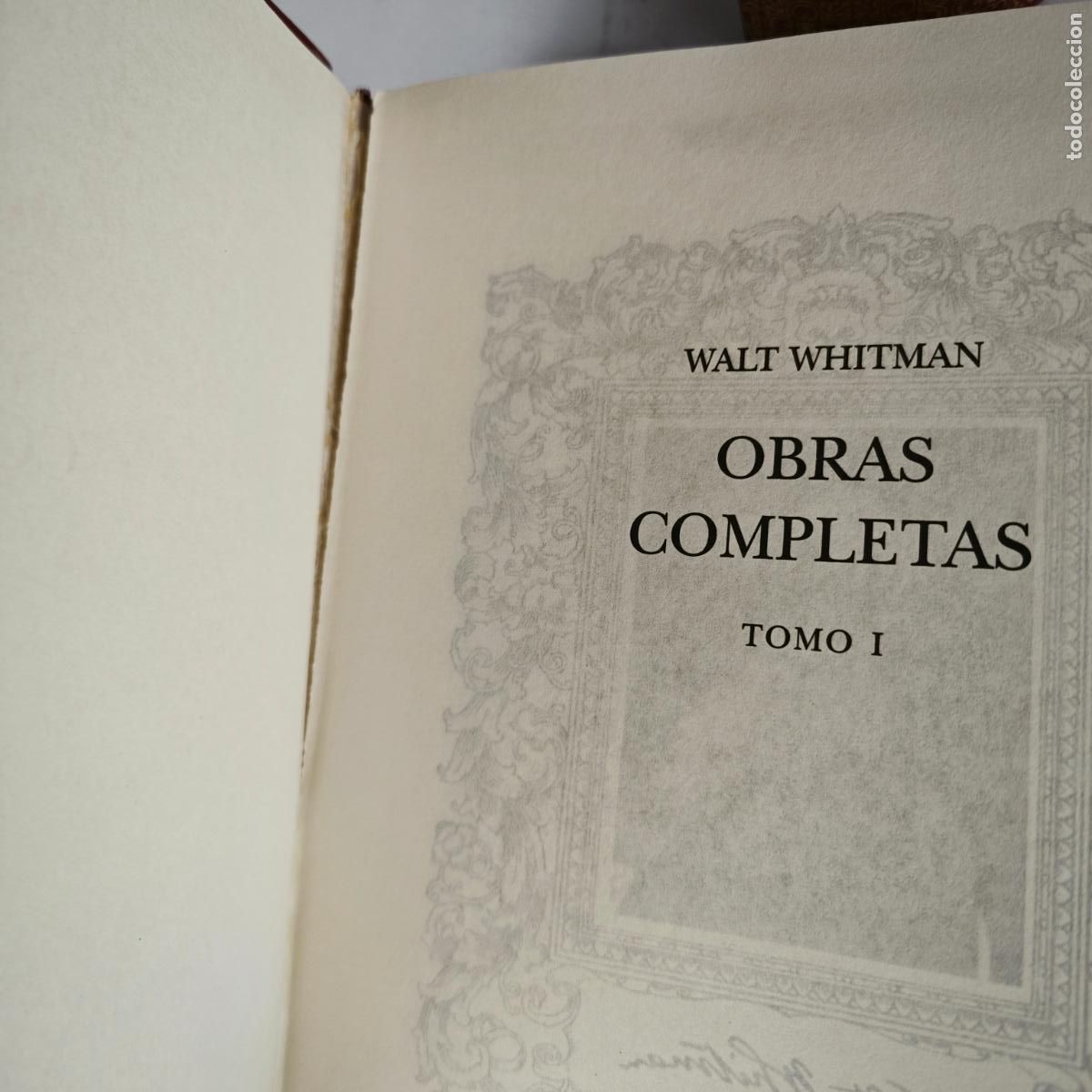Libros de segunda mano: Whitman, Walt. Obras completas. 2 tomos. Aguilar. 2004. - Foto 2