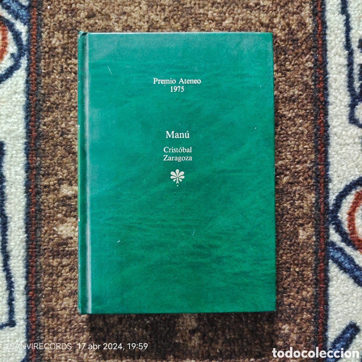 Libros de segunda mano: MAN&Uacute; (CRIST&Oacute;BAL ZARAGOZA) (PREMIO ATENEO 1975) - Foto 1