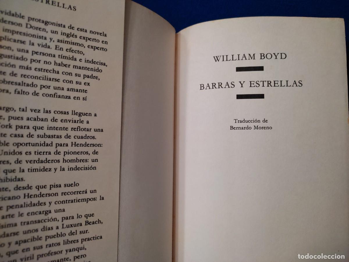 Libros de segunda mano: Barras y Estrellas William Boyd C&iacute;rculo de Lectores 1989 - Foto 7