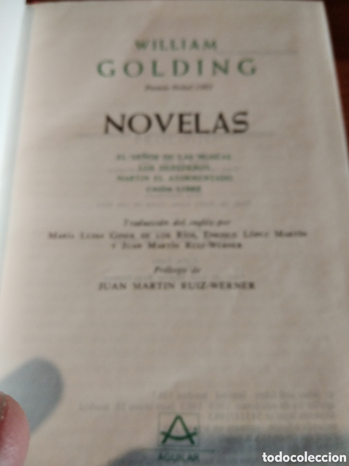 Libros de segunda mano: William goldin, novelas, aguilar - Foto 1