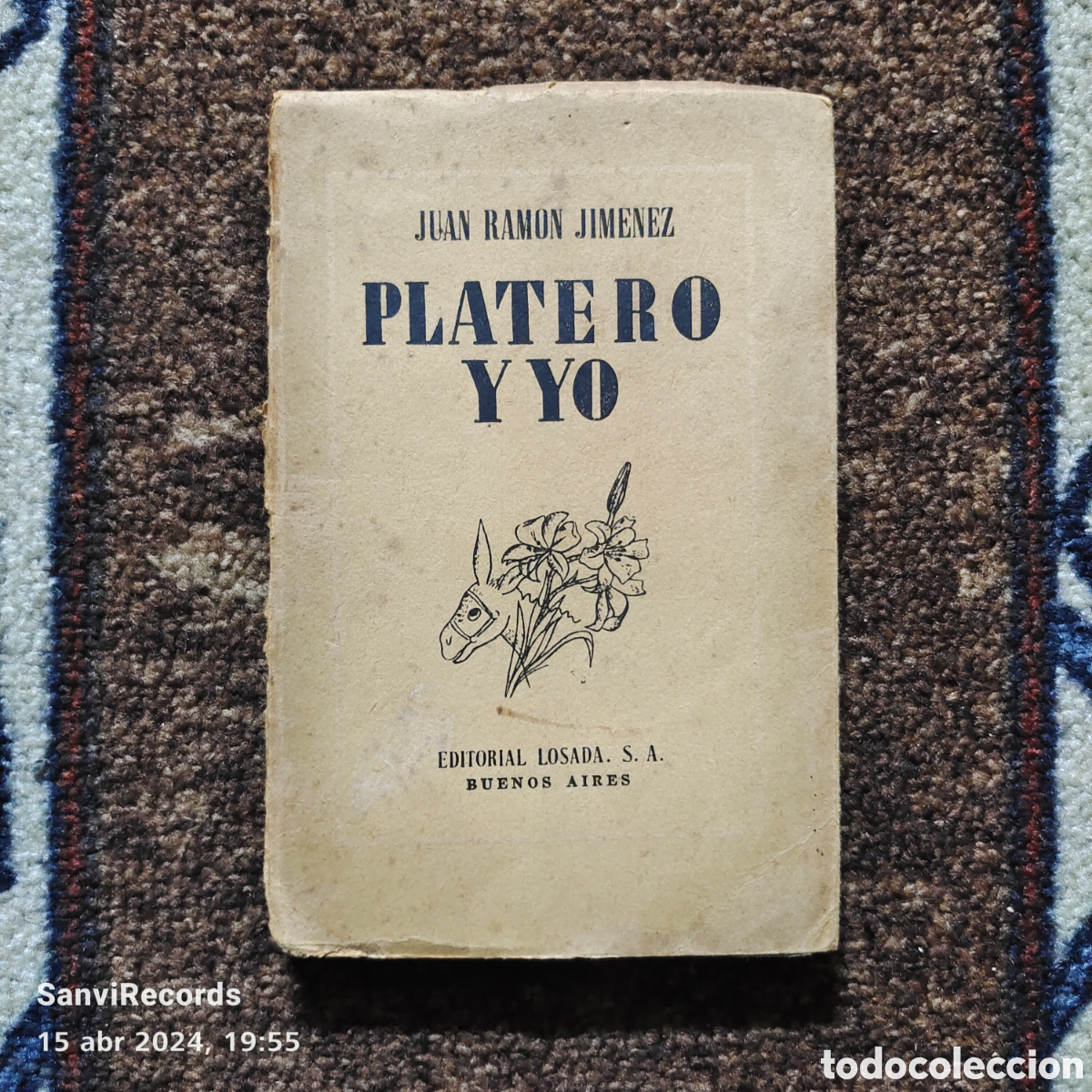 Libros de segunda mano: PLATERO Y YO (JUAN RAM&Oacute;N JIM&Eacute;NEZ) (LOSADA) - Foto 1