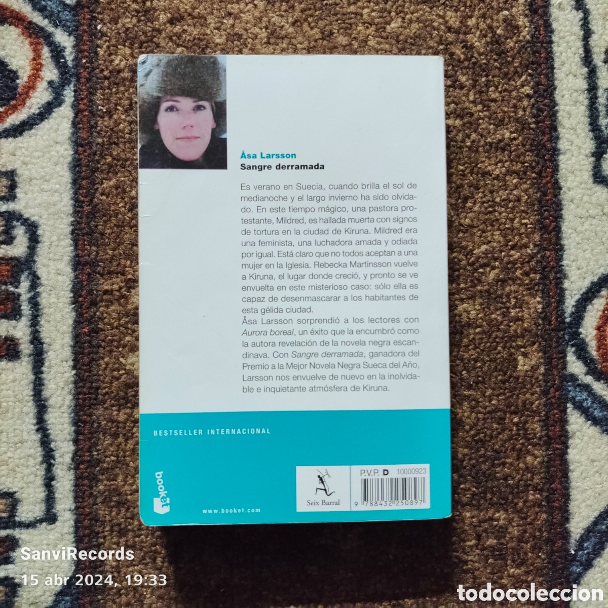 Libros de segunda mano: SANGRE DERRAMADA (&Aring;SA LARSSON) (BOOKET) - Foto 2
