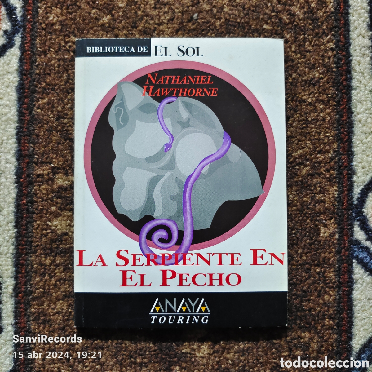 Libros de segunda mano: LA SERPIENTE EN EL PECHO (NATHANIEL HAWTHORNE) (BIBLIOTECA EL SOL) - Foto 1