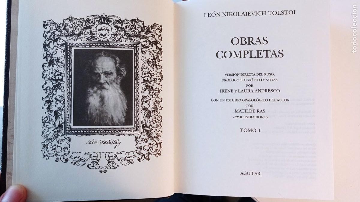 Libros de segunda mano: TOLSTOI OBRAS COMPLETAS TOMO I, AGUILAR, 2004 - Foto 5