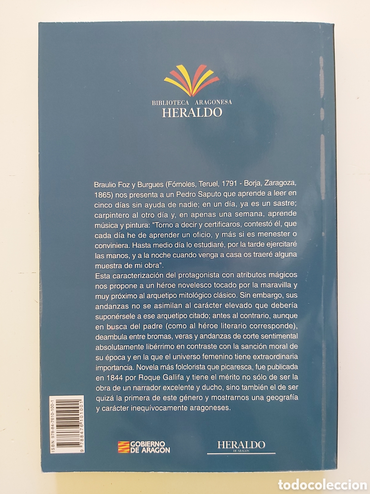 Libros de segunda mano: Libro Vida de Pedro Saputo. Autor Braulio Foz - Foto 2