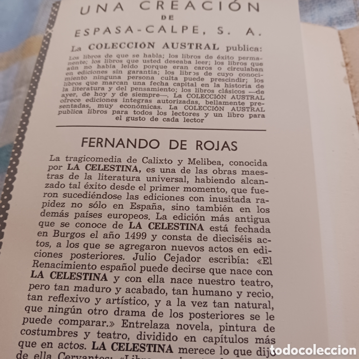 Libros de segunda mano: La Celestina de Fernando de Rojas - Foto 8