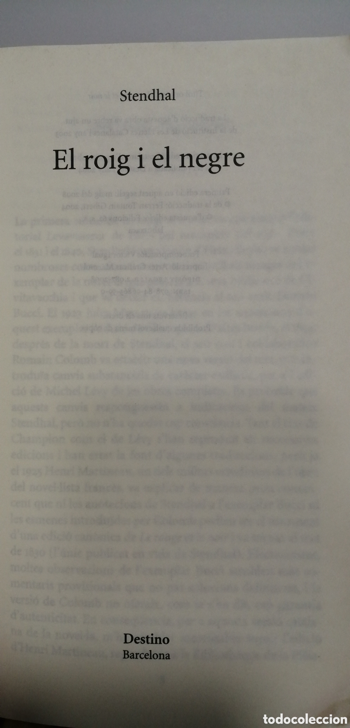 Libros de segunda mano: El roig i el negre Stendhal La butxaca Primera edici&oacute; - Foto 5