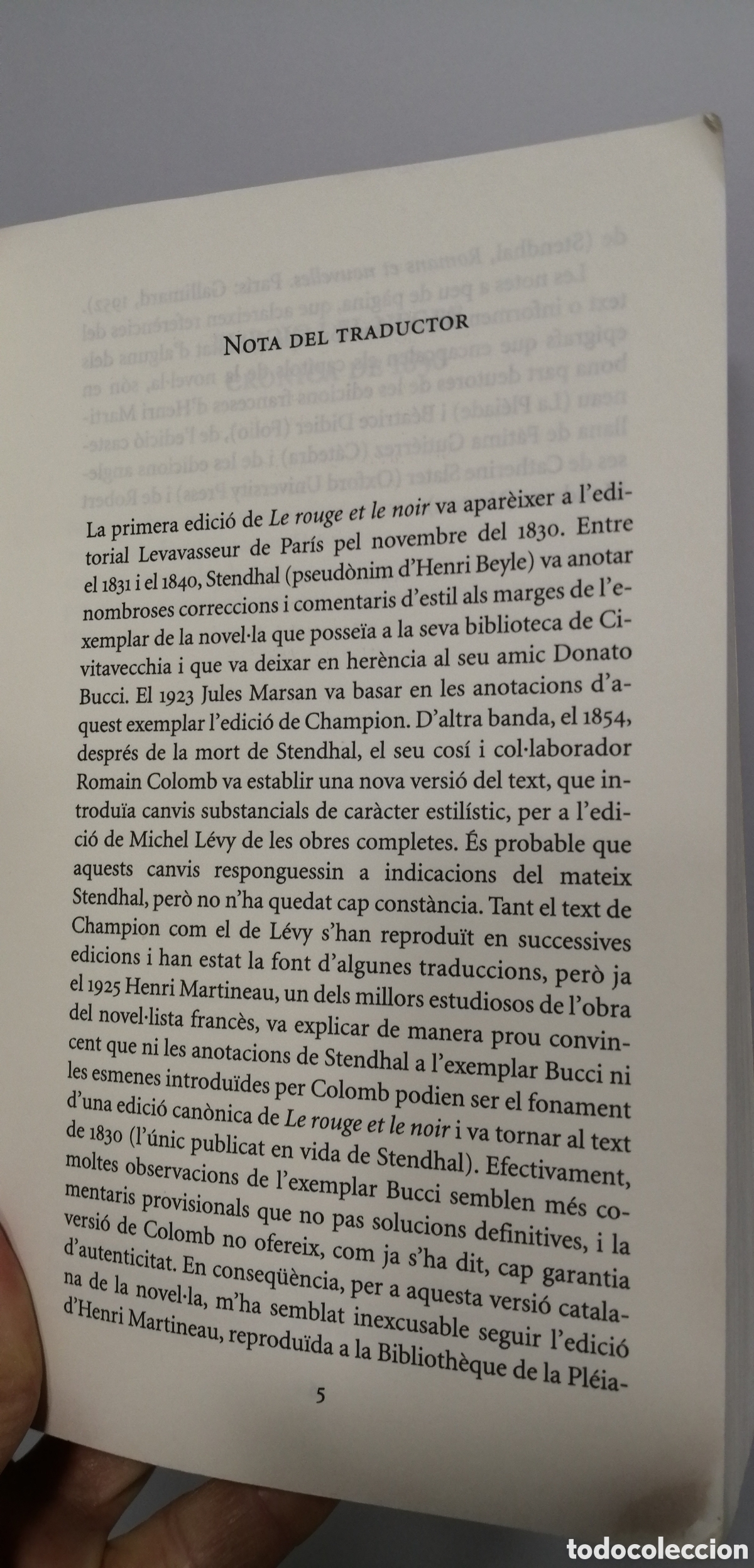 Libros de segunda mano: El roig i el negre Stendhal La butxaca Primera edici&oacute; - Foto 7
