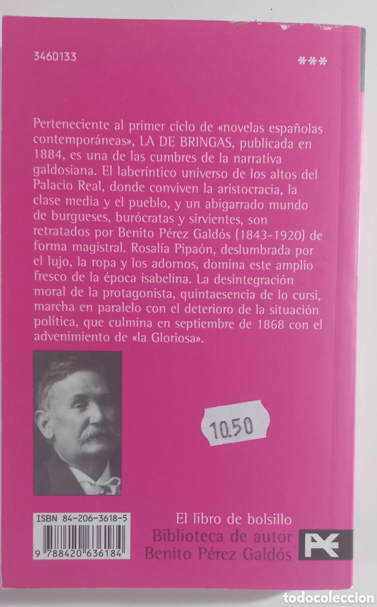 Libros de segunda mano: LA DE BRINGAS. BENITO P&Eacute;REZ GALDOS. ALIANZA EDITORIAL - Foto 2