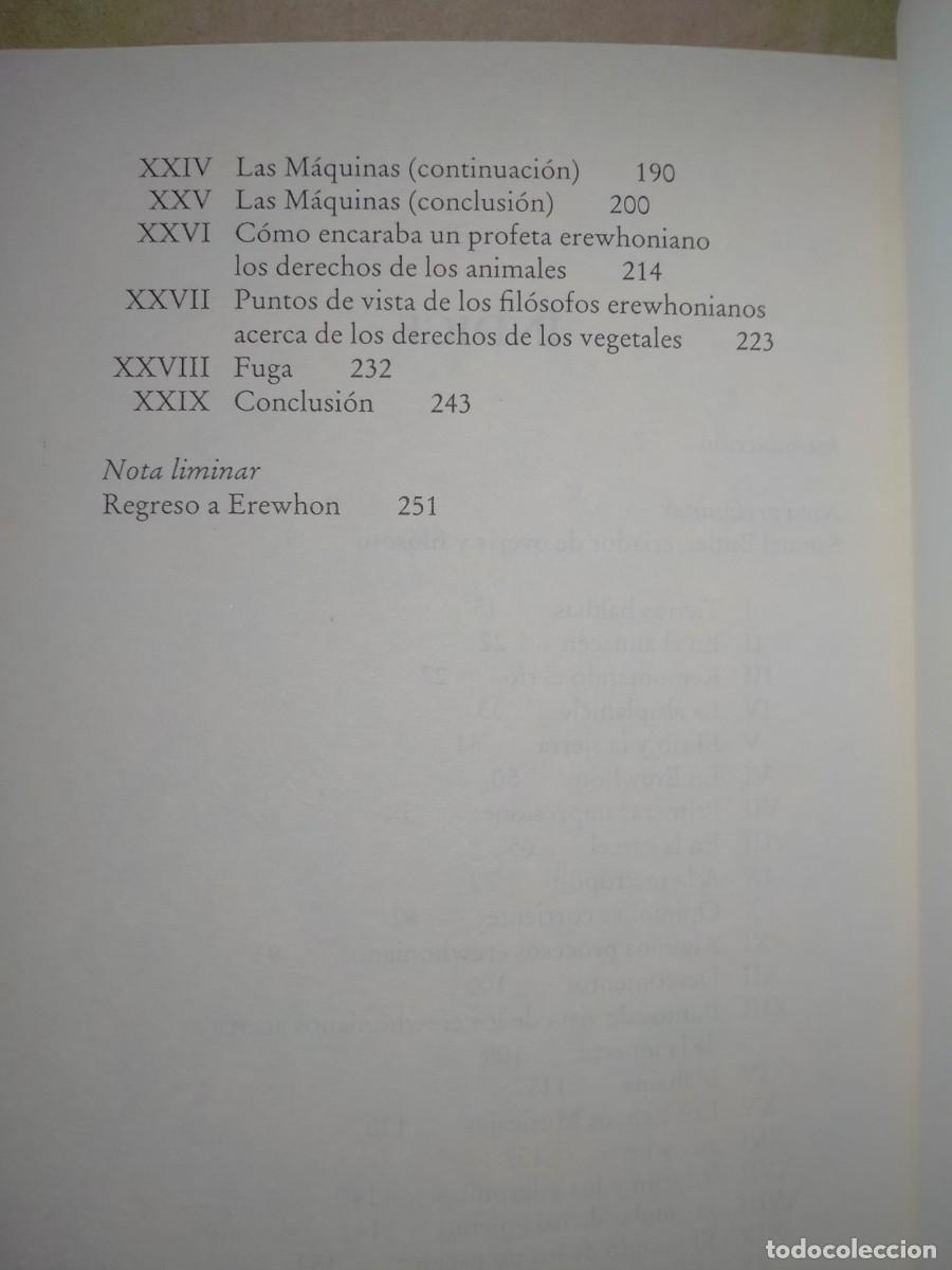 Libros de segunda mano: SAMUEL BUTLER. EREWHON .ABRAXAS - Foto 3