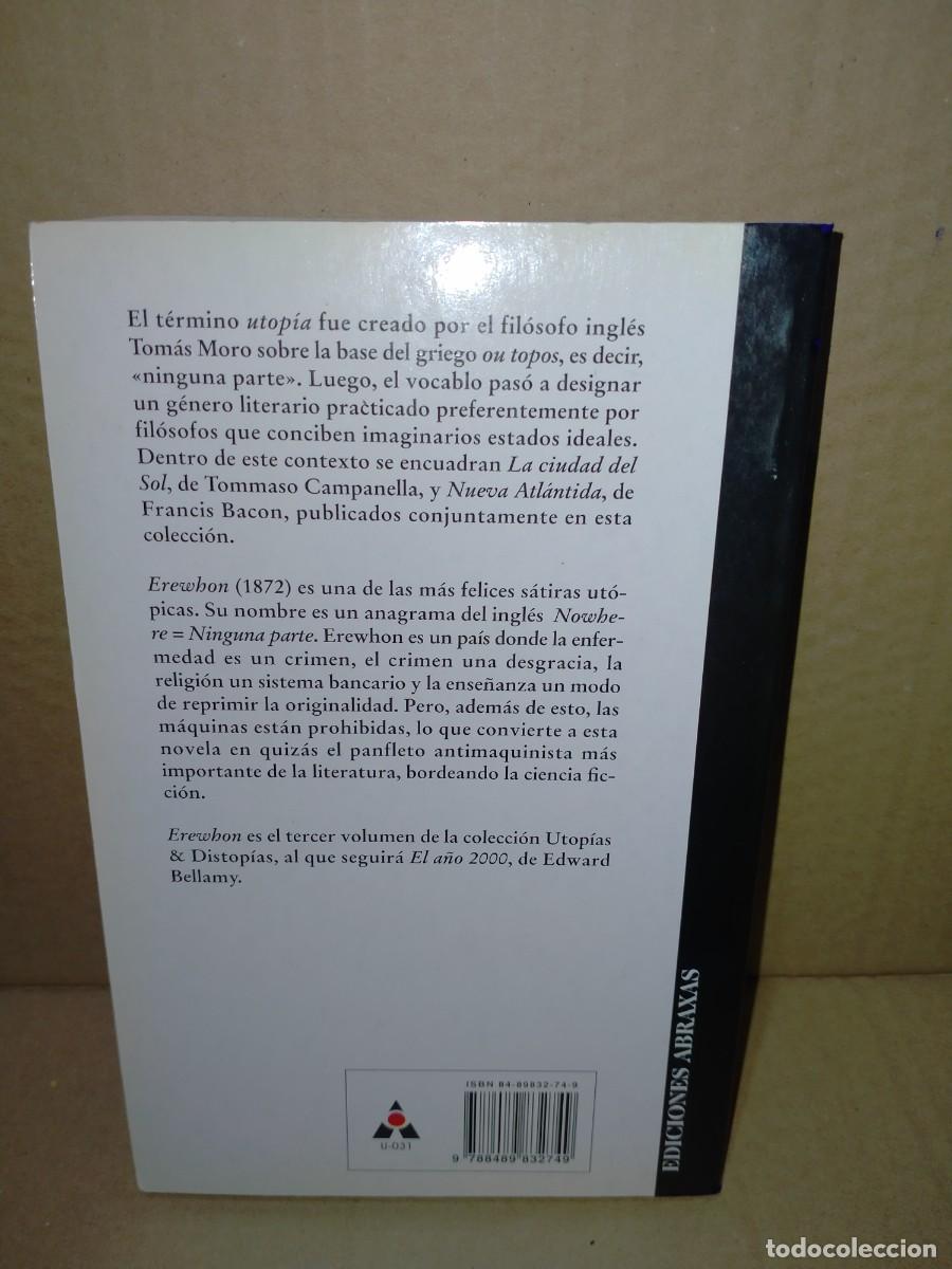 Libros de segunda mano: SAMUEL BUTLER. EREWHON .ABRAXAS - Foto 4