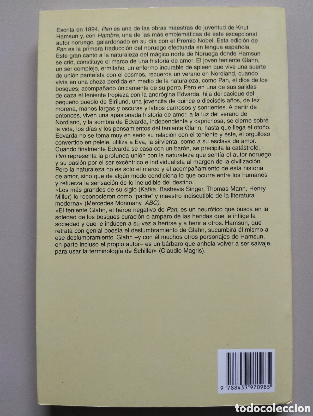 Libros de segunda mano: KNUT HAMSUN PAN ANAGRAMA 2006 - Foto 3