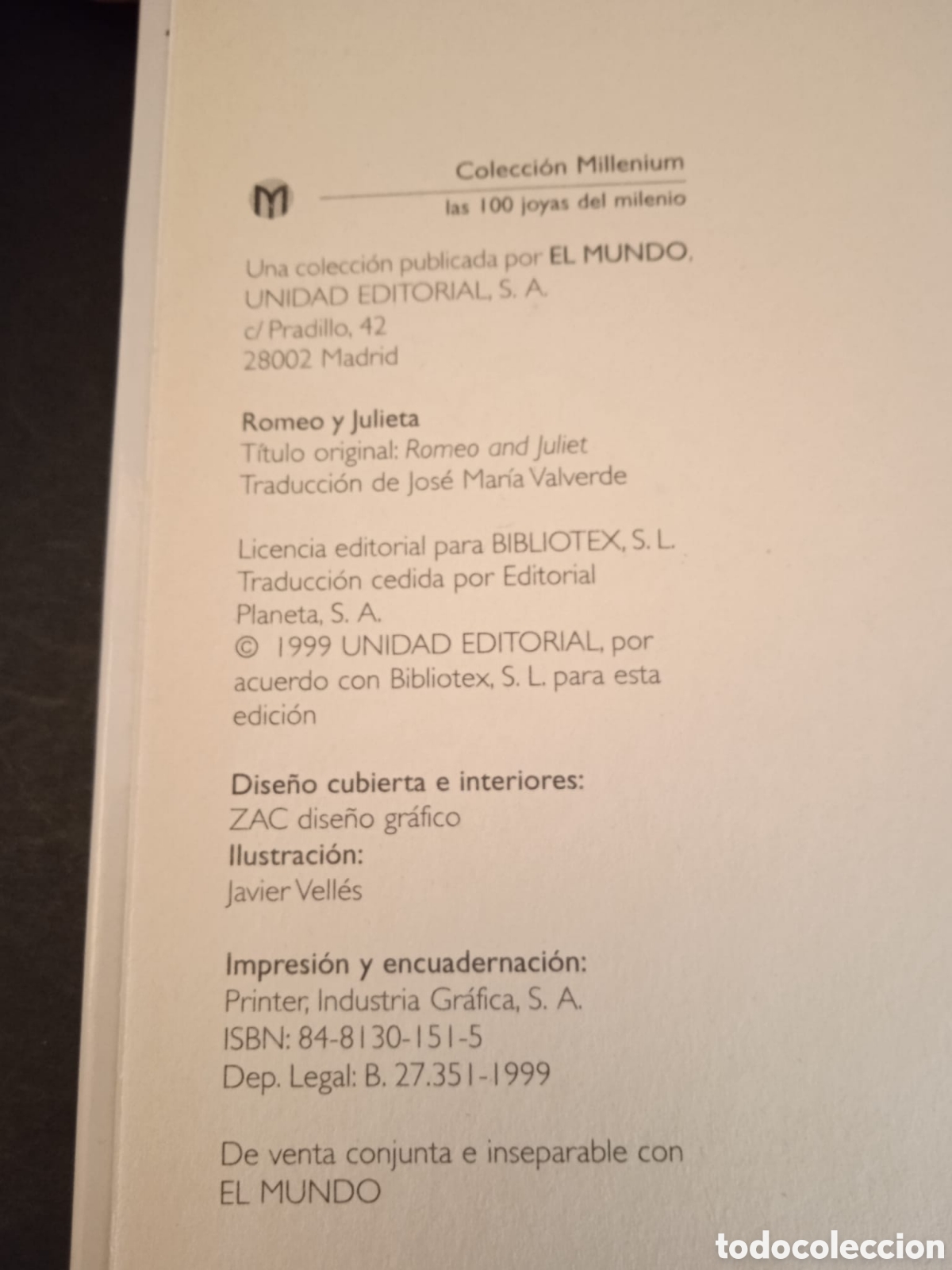 Libros de segunda mano: Romeo y Julieta de William Shakespeare - Foto 5